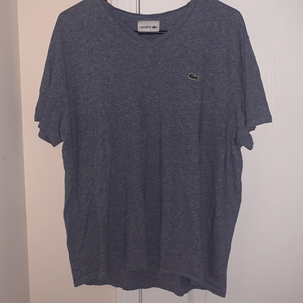 LACOSTE Pima Cotton V-Neck Tee